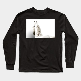 White Arabian Horse Long Sleeve T-Shirt